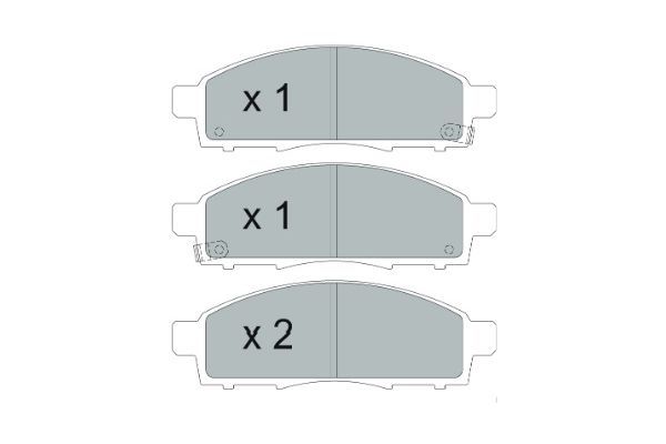 KAVO PARTS Комплект тормозных колодок, дисковый тормоз KBP-6599